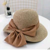 ราคา TangthaiSP หมวกเที่ยวทะเล สีน้ำตาล หมวกสานผู้หญิง สไตล์เกาหลี มีโปว์อยู่หลัง หมวกโปว์ใหญ่ กันแดด สวยวินเทจ (10826870301)