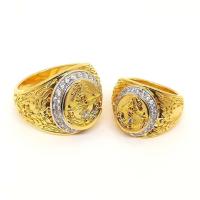 ราคา JewelStreet แหวนเงินแท้925 เคลือบทองแท้ทอง18k ฝังเพชร แหวนทหารอากาศ ฝังเพชร (7600780659)