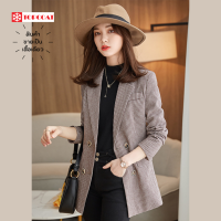 ราคา สูทผู้หญิง เบลเซอร์ TOPCOAT ลายจุด ทรงเข้ารูป สีเทาดำ สีน้ำตาลครีม สีเทา (18562458192)