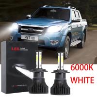 ราคา สำหรับ Ford Ranger T6 ปี2012 2016 2017 2018 2Pc 6000K 80W ไฟหน้ารถ LED หลอดไฟ LED (12901989872)