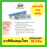 ราคา อภัยภูเบศร ยาสีฟันสมุนไพร 70 กรัม ยาสีฟันสูตรสมุนไพรแท้ บำรุงสุขภาพเหงือกและฟันให้แข็งแรง ลมหายใจหอมสดชื่น (3474700843)