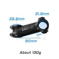 ราคา UNO Stem MTB Bike Stem 7 17 35องศา Ultralight Alu Stem Road Bicycle Stem 60 70 80 90 100 110 120 130Mm Handlebar Stem สำหรับ28 6MM Fork (16829092384)