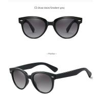 ราคา แว่นตากันแดดแฟชั่นย้อนยุคสำหรับผู้หญิงแว่นกันแดดทรงกลมกรอบสีรุ้งแว่นตาผู้หญิงแว่นตาแบรนด์แว่นตา UV400 (17297260089)