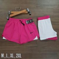 ราคา กางเกงวิ่งออกกำลังกายผู้หญิง กางเกงขาสั้นผู้หญิง กางเกงมีสเตย์ผู้หญิง (20926099137)