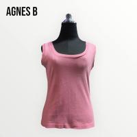 ราคา agnes b เสื้อแขนกุดผ้าคอตตอลสีชมพู (21298676599)