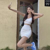 ราคา ชุดเดรสรัดรูป ชุดเดรสเว้าเอว เดรสเสื้อปาดไหล่ข้างเดี่ยวแขนกุ เดรสกระโปรงสั้น เดรสเซ็กซี่ เดรสออกเดท (9480350341)