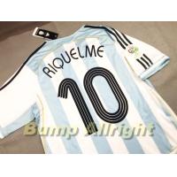 ราคา Retro เสื้อบอลย้อนยุคVintage ทีมชาติอาเจนติน่า เหย้า 2006 Argentina National Home 2006 10 RIQUELME พร้อมอาร์มบอลโลก (13970634401)