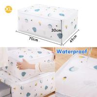 ราคา ที่เก็บผ้านวม กระเป๋าเก็บของ ถุงเก็บเสื้อผ้า ถุงผ้านวม กระเป๋าควิลท์ แบบกล่องสี่เหลี่ยม แบบใหม่ ที่เก็บผ้ากันฝุ่น กันแมลง พับเก็บได้ กันน้ำ (16454654398)