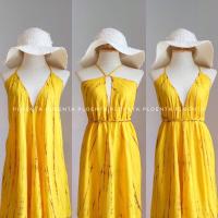 ราคา Maxi Hawaii dress เดรสฮาวายลายมัดย้อม เดรสใส่ไปทะเล เดรสยาวลายมัดย้อม (18841572182)