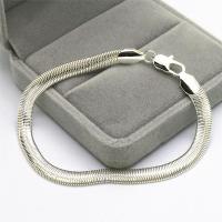 ราคา สร้อยข้อมือโซ่รูปก้างปลาสีทอง18K 6มม สำหรับผู้ชายและผู้หญิง (18102433927)