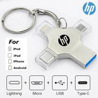 ราคา Hewlett Packard ไดรเวอร์ปากกา HP 4 In 1แฟลช USB 3 0 OTG 128GB แฟลชไดรฟ์แบบแท่งรูปภาพสำหรับ USB C iPad Pro Android Samsung สำหรับ iPhone 14 Pro Max 13 12 11 Xs พอร์ตไลท์นิ่งพีซีหน่วยความจำ (19441074614