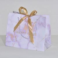 ราคา ถุงของขวัญ ลายหินอ่อน ริบบิ้นทอง มีหูหิ้ว ถุงใส่ของชำร่วย ถุงกระดาษใส่ของขวัญ ถุงใส่ของรับไหว้ ถุงกระดาษ (16957853345)