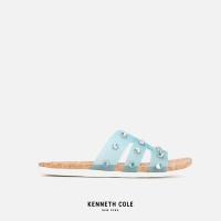 ราคา KENNETH COLE รองเท้าแตะผู้หญิง รุ่น SLIM H BAND STUD สีฟ้า SAN RSRLS2075VY 449 (15554456057)