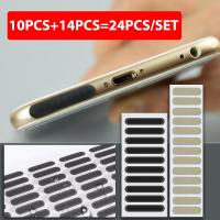 ราคา wucuuk 24pcs สากลโทรศัพท์มือถือลำโพงสติกเกอร์กันฝุ่นหูฟังกันฝุ่นตาข่าย (19843072689)