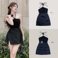 ราคา เดรสสั้ยสีดำ เรียบหรู ดูแพง (20529904613)