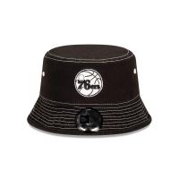 ราคา New Era หมวกรุ่น BUCKET PHILADELPHIA 76ERS BW CONTRAST STITCH BLACK 12891385 (17550239367)
