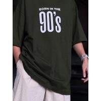 ราคา s 5xl ผ้าฝ้าย 100 ใส่โค้ด MAYACNX เพิ่ม38 AH5MAY เพิ่ม30 เสื้อยืด OVERSIZE ลาย Born in the 90 s (17280272302)