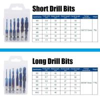 ราคา 6ชิ้น ชุดดอกต๊าปเกลียว ดอกสว่าน เหล็ก ความเร็วสูง สีฟ้า ต๊าปเกลียว ชุดต๊าปเกลียว M3 M4 M5 M6 M8 M10 ต๊าปเกลียว ต๊าปสกรูเกลียว (21285074561)