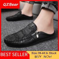 ราคา รองเท้าเปิดส้น QZBear Korean สำหรับผู้ชายรองเท้าแตะส้นเตี้ยรองเท้าโลฟเฟอร์รองเท้าลำลองแฟชั่นใหม่ปี2021 (12383419086)