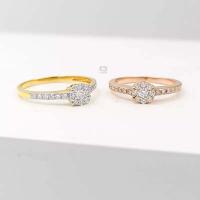 ราคา Amantio Diamond แหวนเพชรแท้อินฟินิตี้ เพชรแท้น้ำ99 vvs ทองแท้18k (18870679133)