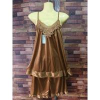 ราคา ชุดนอนผ้าแพรสายเดี่ยว เนื้อผ้าบางเบาใส่สบาย (16629583945)