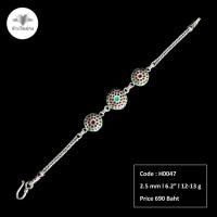 ราคา ฮักเงินน่านพร้อมจัดส่ง สร้อยข้อมือเงินแท้ 92 5 สร้อยข้อมือลงยา สร้อยข้อมือรมดำ สร้อยข้อมือสีเขียว สร้อยข้อมือวินเทจ (20816502071)