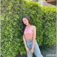ราคา Sale ถูกที่สุด ครอปโชว์หลังผ้าซาติน สายเดี่ยวผูกคอ ผูกเชือกด้านข้าง สายฝอ สายเกา ต้องมี สวยปังปุ ต๊าช (19467724471)