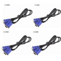 ราคา สายต่อจอ VGA Monitor สายต่อจอคอมพิวเตอร์ สาย VGA male To VGA male 15pin Cable 1 5M 4เส้น (165779379)