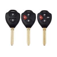 ราคา พร้อมส่ง กรอบกุญแจรถยนต์ toyota แบบ 2 4 ปุ่ม Vios Yaris Vigo Innova Camry โตโยต้า (21099329432)