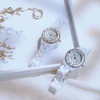 ราคา male female skin with wrist watch waterproof cross border wholesale fashion quartz ceramic (19208076930)