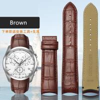 ราคา ปลายโค้งของแท้สร้อยข้อมือหนังผู้ชายสำหรับ Tissot T035สายนาฬิกา22 23 24มม นาฬิกาข้อมือผีเสื้อ Clasp (8570399267)