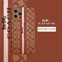 ราคา COACH iphone case 14 14Pro 14ProMax ins hot luxury 12pro models for 13 printing Soft shell 13Pro 13promax iphone case 12 pro max iphone case 11 fashion carriage COOL phone case high quality (105071675