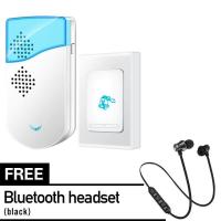 ราคา wireless doorbell ออดไร้สาย กริ่งประตู มี 36 เสียงให้เลือก พร้อมหูฟัง บลูทูธ ฟรี (904160550)