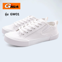 ราคา GIGA รองเท้าผ้าใบผู้หญิง รุ่นGW01 สีขาวผูกเชือก ไซส์ 36 41 (21154143542)