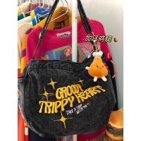 ราคา กระเป๋าผ้ายีนส์อเนกประสงค์สำหรับผู้หญิงชุดมือสองของแท้ความจุมากกระเป๋าเดินทางย้อนยุคกระเป๋าผู้หญิงสไตล์ญี่ปุ่นชั้นเรียนของนักเรียนกระเป๋ากระเป๋าอินเทรนด์ (20626280398)