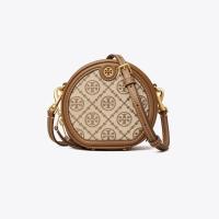 ราคา 2023 new Tory Burch T Monogram mini jacquard pie bag shoulder bag messenger bag (20015845373)