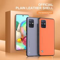 ราคา เคสหนังแท้ลายจุดสำหรับ Samsung Galaxy A71 4G เคสฝาหลังสำหรับ Samsung Galaxy A71 4G เคสโทรศัพท์กันตกสำหรับ Samsung Galaxy A71หนัง Pu ผิว (13954680939)