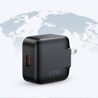 ราคา Awei PD55 65W GaN ที่ชาร์จความเร็วสูง Mini 2พอร์ต Type C USB A พร้อมปลั๊ก US CC ยูเคอียูสำหรับทุกอุปกรณ์อิเล็กทรอนิกส์ (21280060007)