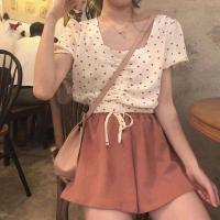 ราคา จัดส่งฟรี กางเกงขาสั้นกีฬาสตรี กางเกงขาสั้นแบบลำลอง กางเกงขาสั้นสตรีสไตล์เกาหลี กางเกงกีฬาขาสั้นเอวสูงขากว้างทรงหลวม (19672551387)