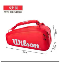 ราคา Wilson กระเป๋าเทนนิส multifunctional กระเป๋าเป้สะพายหลังความจุขนาดใหญ่ multi pocket กระเป๋าถือ SUPER (13955158785)