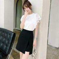 ราคา Just CC carka เสื้อผ้าผู้หญิงของแท้จากเว็บไซต์ทางการเสื้อยืดลูกไม้แขนปีกนกเอลฟ์สไตล์เกาหลีแมทช์ลุคง่ายเสื้อผู้หญิงแฟชั่น (15917065528)