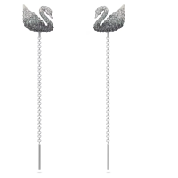 ราคา Swarovski Swarovski Signature Swan Black Swan ต่างหูเพชรสายS925 ต่างหูแฟชั่นสตรีเงินสเตอร์ลิงของขวัญวันเกิดวันวาเลนไทน์ (19893554492)