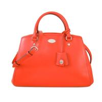 ราคา กระเป๋า Coach แท้ หนังแท้ ฟอกแบบกันรอยขีดข่วน ทรงถังยอดนิยม ใบใหญ่ COACH 34607 CROSSGRAIN LEATHER MARGOT CARRYALL BAG (7374079338)