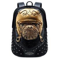 ราคา กระเป๋าเป้ผู้ชายลายนูน3D กระเป๋าเดินทางกระเป๋าเป้สะพายหลังพังค์ร็อก Grimace รูปแบบนกฮูกหัวกะโหลกจิ้งจอกสิงโตกระเป๋าเป้สะพายหลังกระเป๋านักเรียนตลก (14348723180)