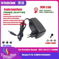 ราคา 15V 1 5A 1 6A AC DC Adapter 15V 2A สำหรับ Creative Sound Blaster ROAR SR20A MF8170 MF8190แหล่งจ่ายไฟ (14563627507)