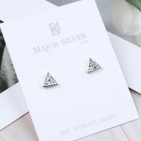 ราคา สามเหลี่ยม 7 มิล ต่างหูเงินแท้ 92 5 ต่างหูน่ารักๆ ต่างหูเงินแท้ 100 Major Silver (11080309178)