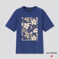 ราคา New UNIQLO เสื้อยืดสตรีคอกลมแขนสั้นพิมพ์ลาย Marimekko รับลมร้อน (18231097412)