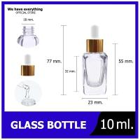 ราคา ขวดแก้ว ทรงเหลี่ยม ดรอปเปอร์ dropper 10 50 ml ขวดแก้วใส ขวดหัวหยด ขวดเซรั่ม ขวดแก้วสี่เหลี่ยม หยดน้ำมัน ขวดแก้วขนาดเล็ก ขวดใส ขวดใส่น้ำหอม (10326091362)