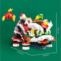 ราคา Micro Granular ChinaTrend Red Lion Building Blocks สิงโตสีเหลืองสิงโตสีดำใหม่ปีใหม่ DIY เครื่องประดับของเล่นของขวัญ (18627461384)
