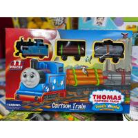 ราคา รถไฟโทมัส Thomas รถไฟคลาสิก วิ่งรางพร้อมโบกี้ ใส่ถ่าน มี 11 ชิ้น (17685028944)
